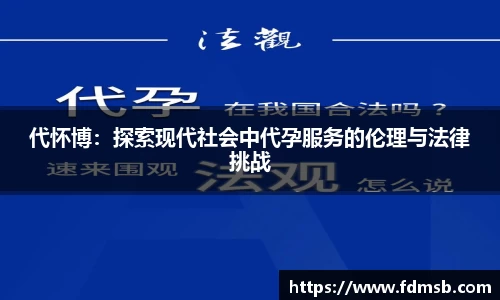 代怀博：探索现代社会中代孕服务的伦理与法律挑战